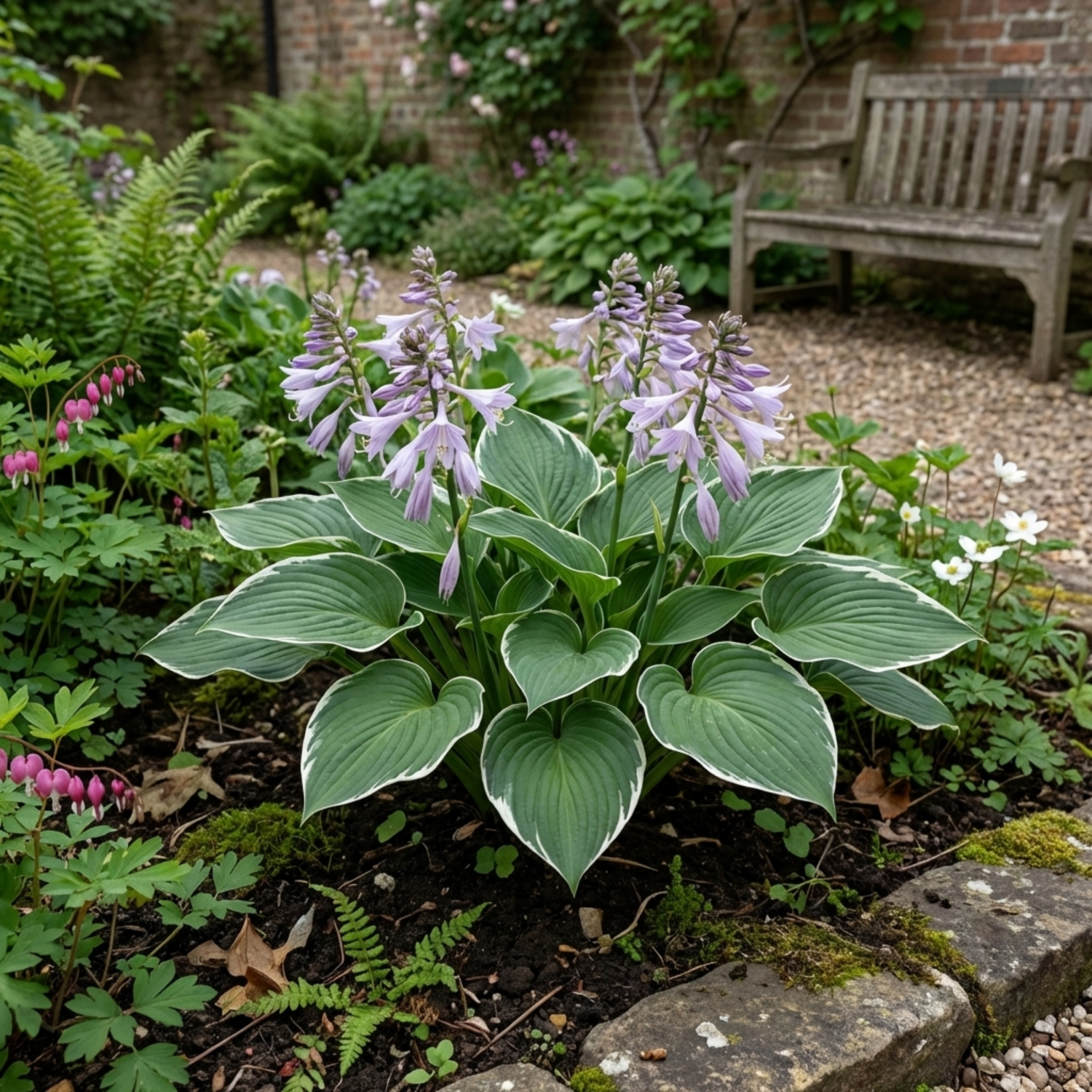 Set of 3 or 6 Large Hosta Plants - Francee Plantain Lily, Ready to Plant in Your Garden, 1L