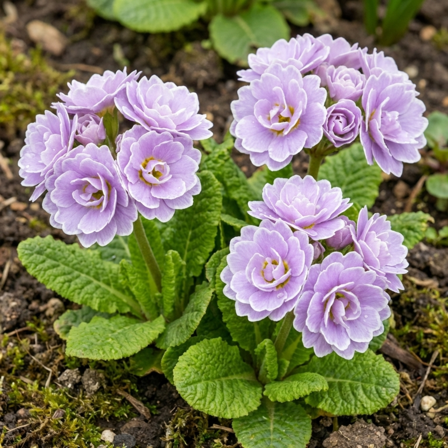 Set of 3 or 6 Primrose Queen Lilac Picotee Plants, Hardy Perennial, Spring & Autumn Flowering, Outdoor Garden Ready, 1 Litre Root-Ball