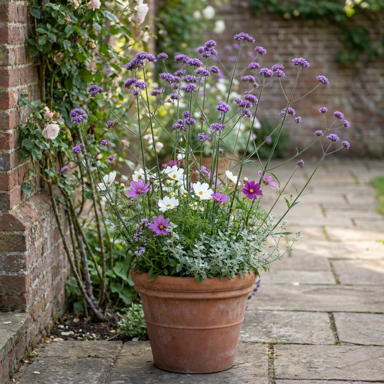 Set of 3 or 6 Verbena Bonariensis Hardy Perennial Plants, Tall Purple Cottage Garden Flowers, Outdoor Garden Ready, 1 Litre Root Ball