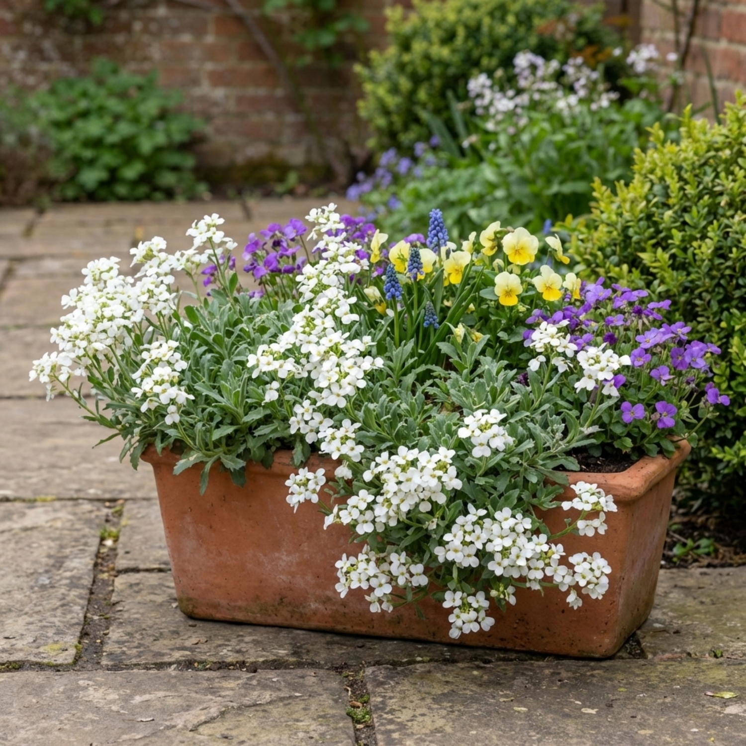 Set of 3 or 6 Large Plants - Arabis Aubris White, Ready to Plant in Your Garden, 1L