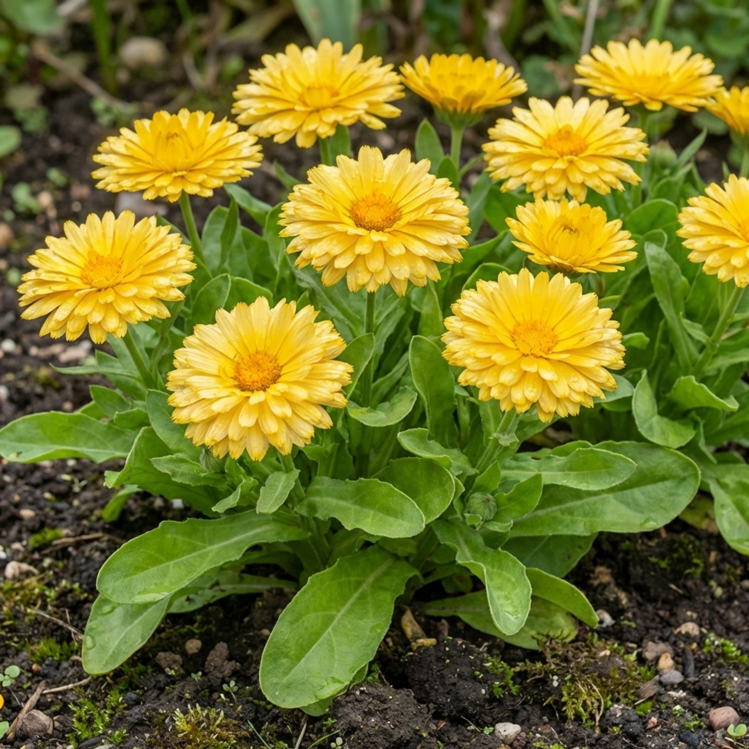 Set of 3 or 6 Garden Ready Plants – Calendula ‘Fiesta Yellow’, Ready to Plant