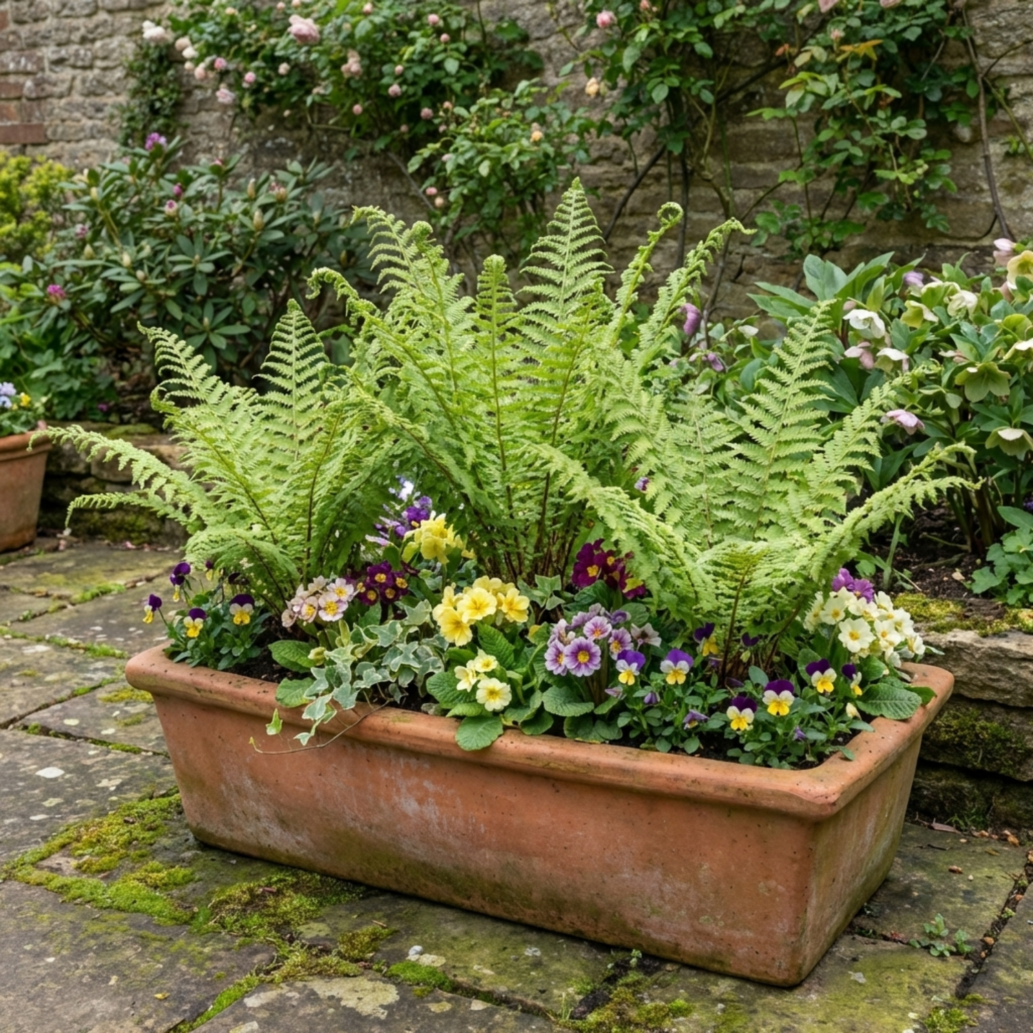 Set of 3 or 6 Soft Shield Fern Polystichum Setiferum Plants, Hardy Evergreen Shade Loving Perennial Ferns, Outdoor Garden Ready, 1 Litre / 11cm Root-Ball