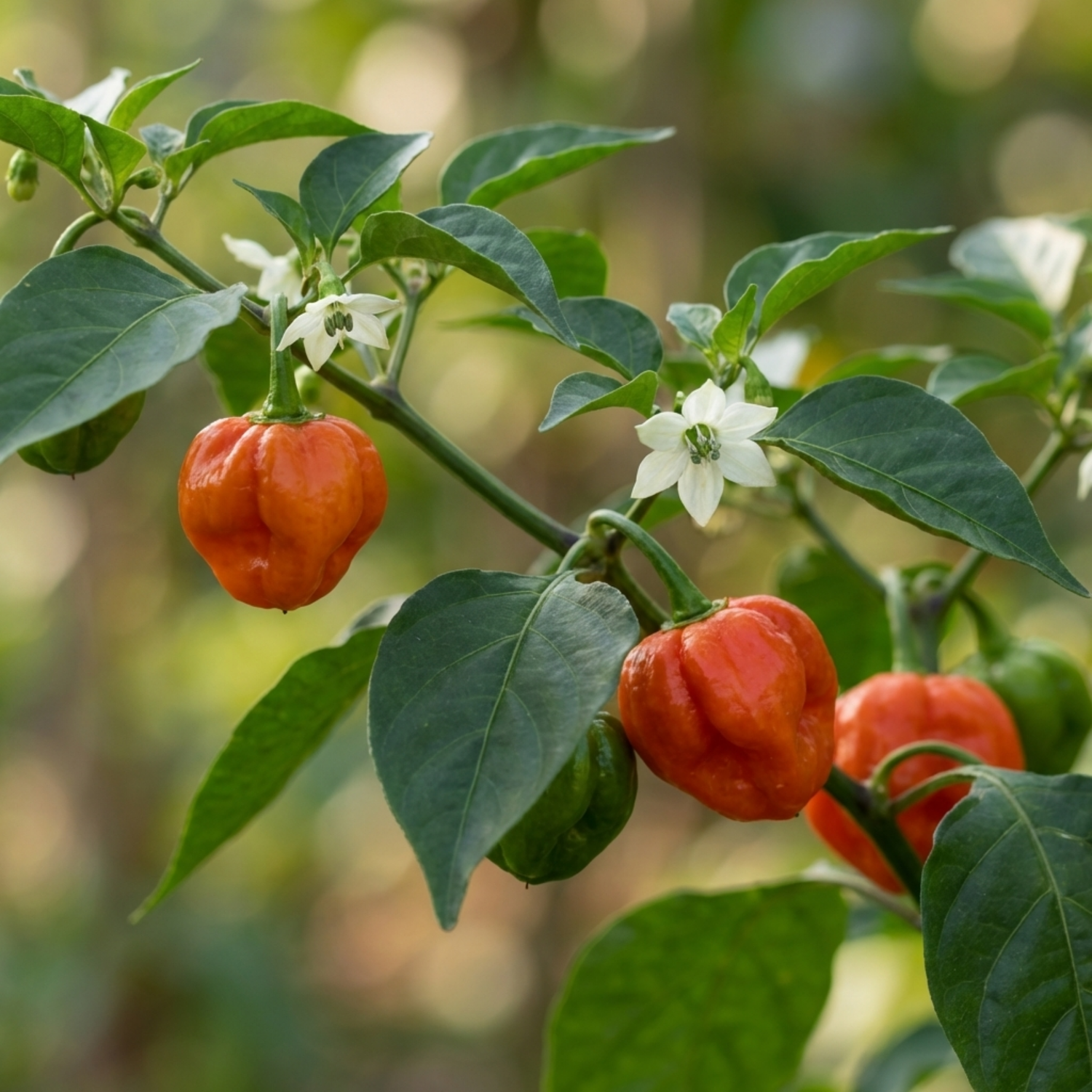 Set of 3 or 6 Large Chilli Pepper Plants - Scotch Bonnet, Ready to Plant in Your Garden