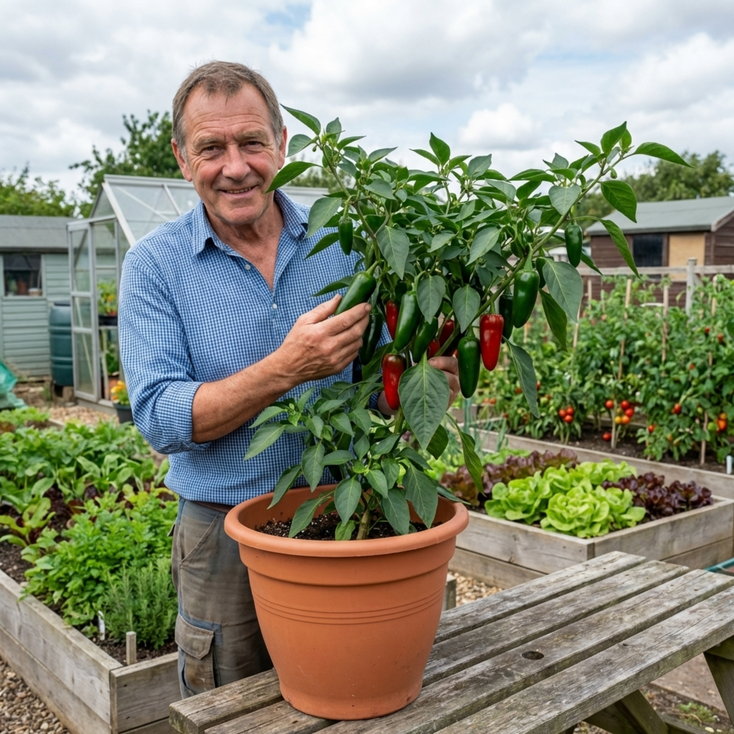 Set of 3 or 6 Large Chilli Pepper Plants - Jalapeno Variety, Ready to Plant in Your Garden
