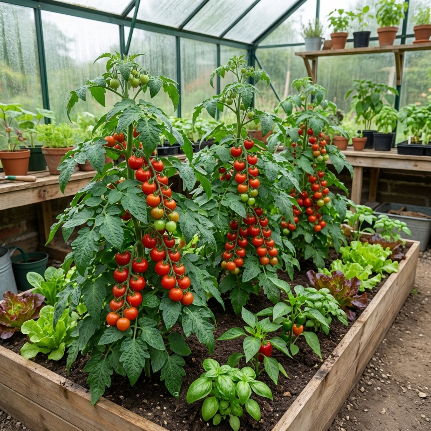Set of 3 or 6 Grafted Crokini Tomato Plants, Premium High Yield Cocktail Tomato, Garden Ready, 1L Root Ball