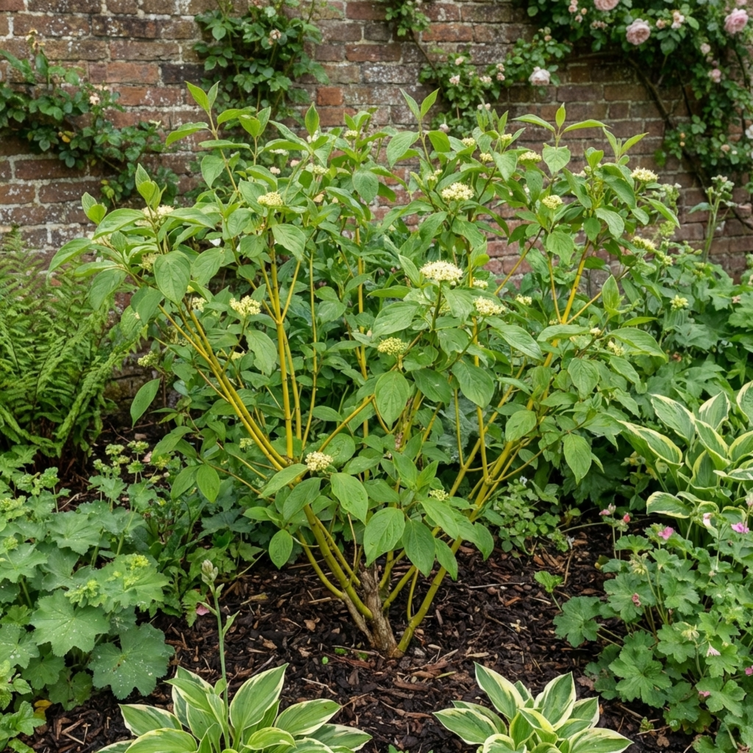 1 Cornus Flaviramea Yellow Twig Dogwood Plant, Hardy Winter Stem Shrub, 3 Litre Root Ball