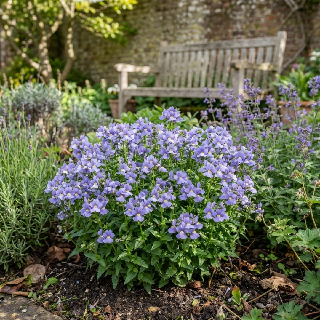 Set of 3 or 6 Large Plants - Nemesia Nuvo Blue, Ready to Plant in Your Garden