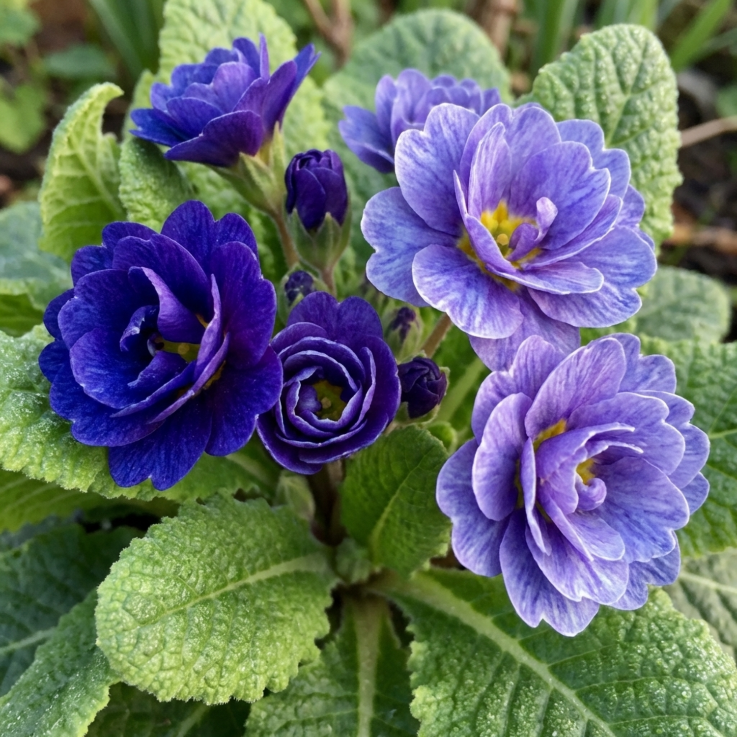 Set of 3 or 6 Primrose Chameleon Blue Hardy Perennial Plants, Colour Changing Spring Flowers, Outdoor Garden Ready, 1 Litre Root-Ball