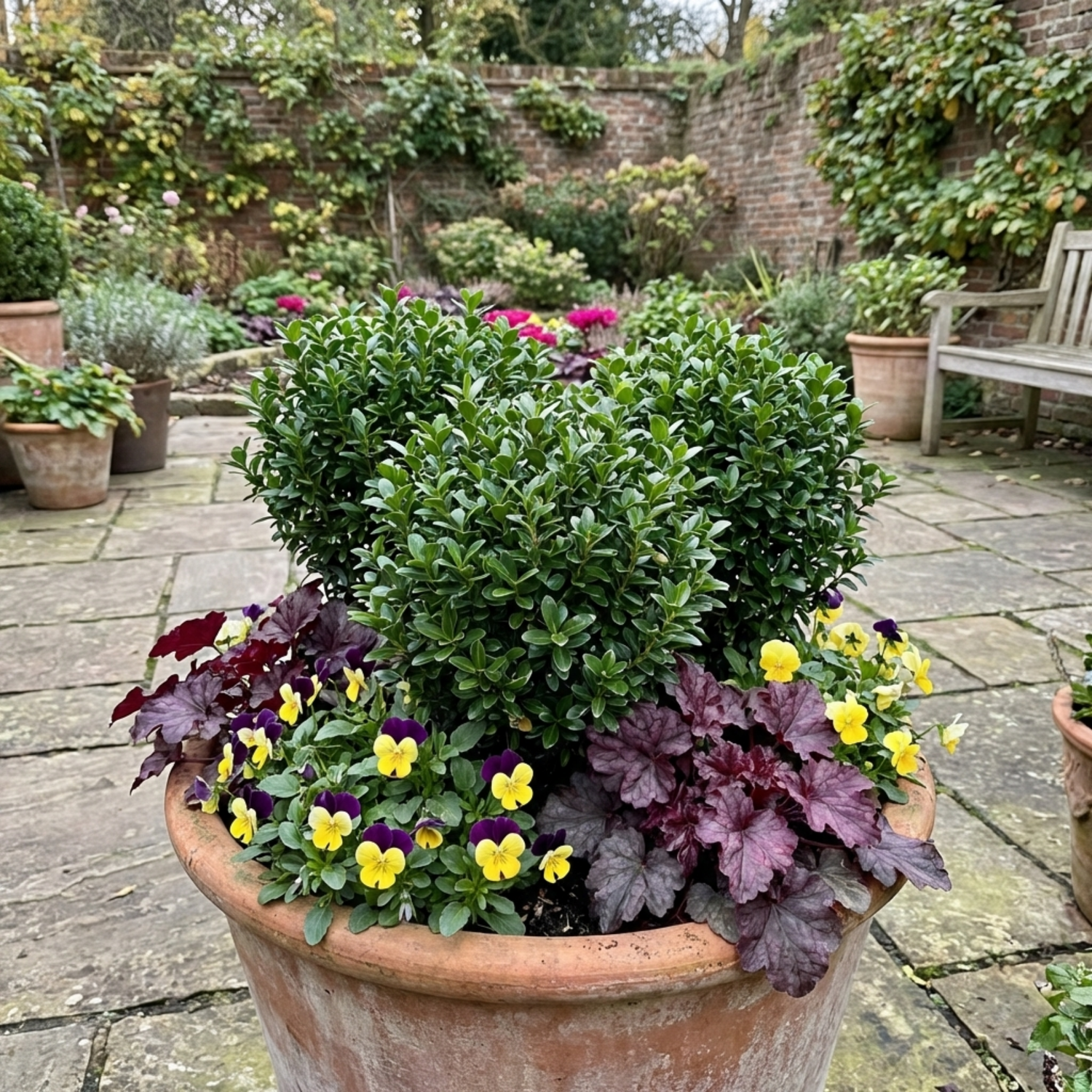 Set of 3 or 6 Euonymus Microphyllus Hardy Evergreen Shrub Plants, Japanese Spindle Hedge, Box Blight Alternative, Outdoor Garden Ready, 1 Litre Root-Ball