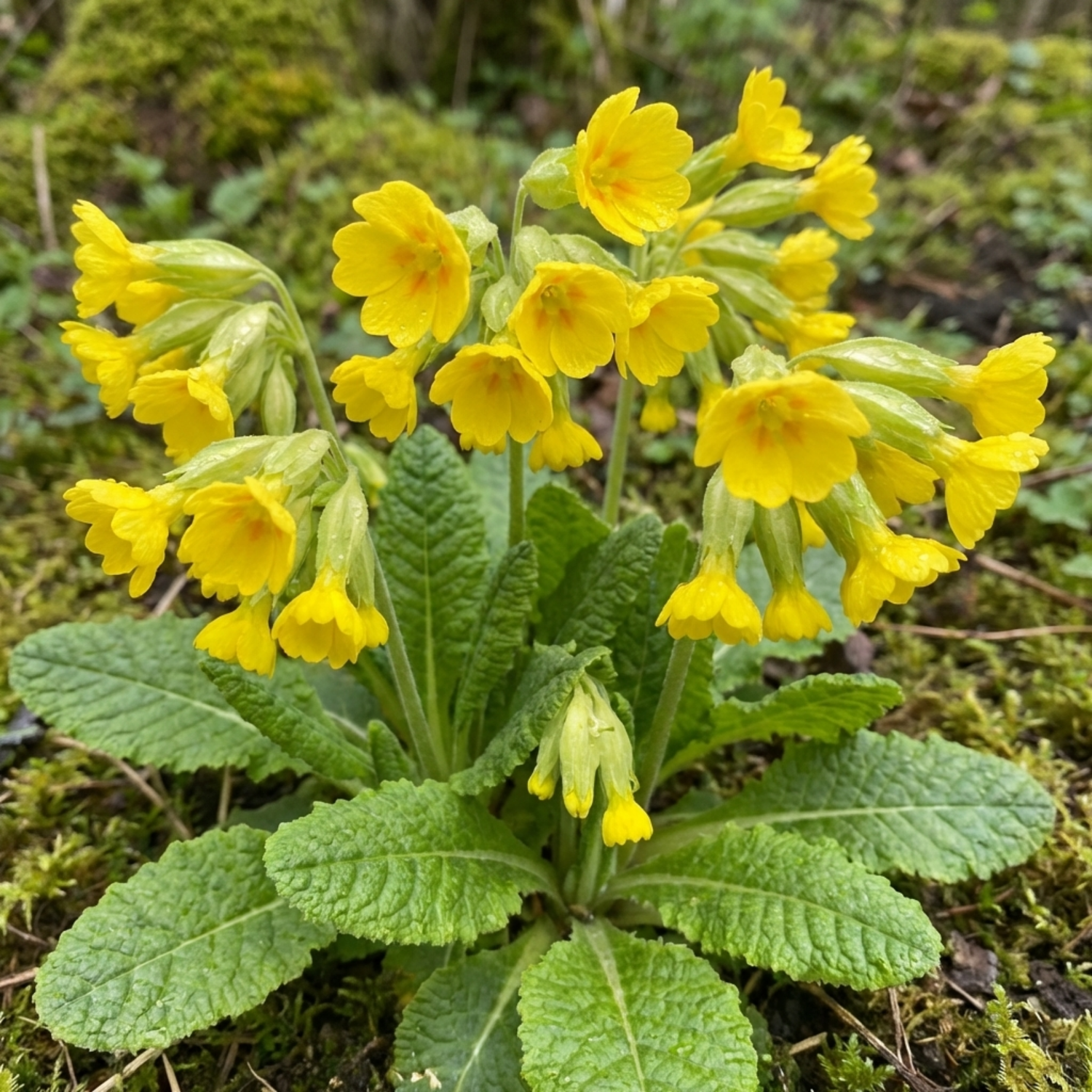Set of 3 or 6 Primula veris Pure Yellow Hardy Perennial Plants, Spring Flowering, Outdoor Garden Ready, 1 Litre Root-Ball
