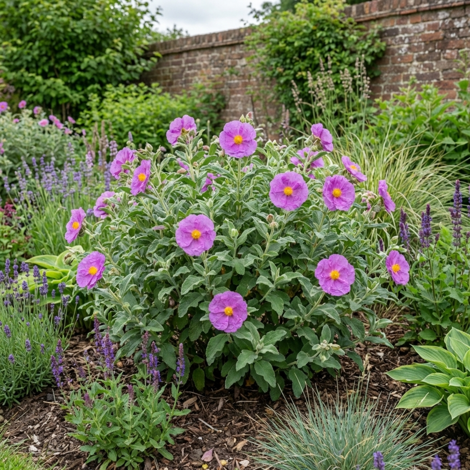 1 Cistus Thrive Rock Rose Plant, Hardy Evergreen Flowering Shrub, 3 Litre Root Ball