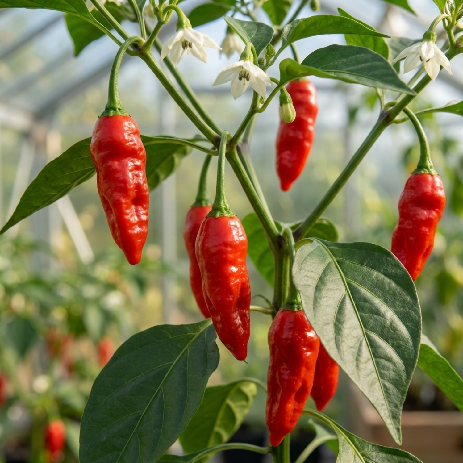 Set of 3 or 6 Large Chilli Pepper Plants - Armageddon, Ready to Plant in Your Garden