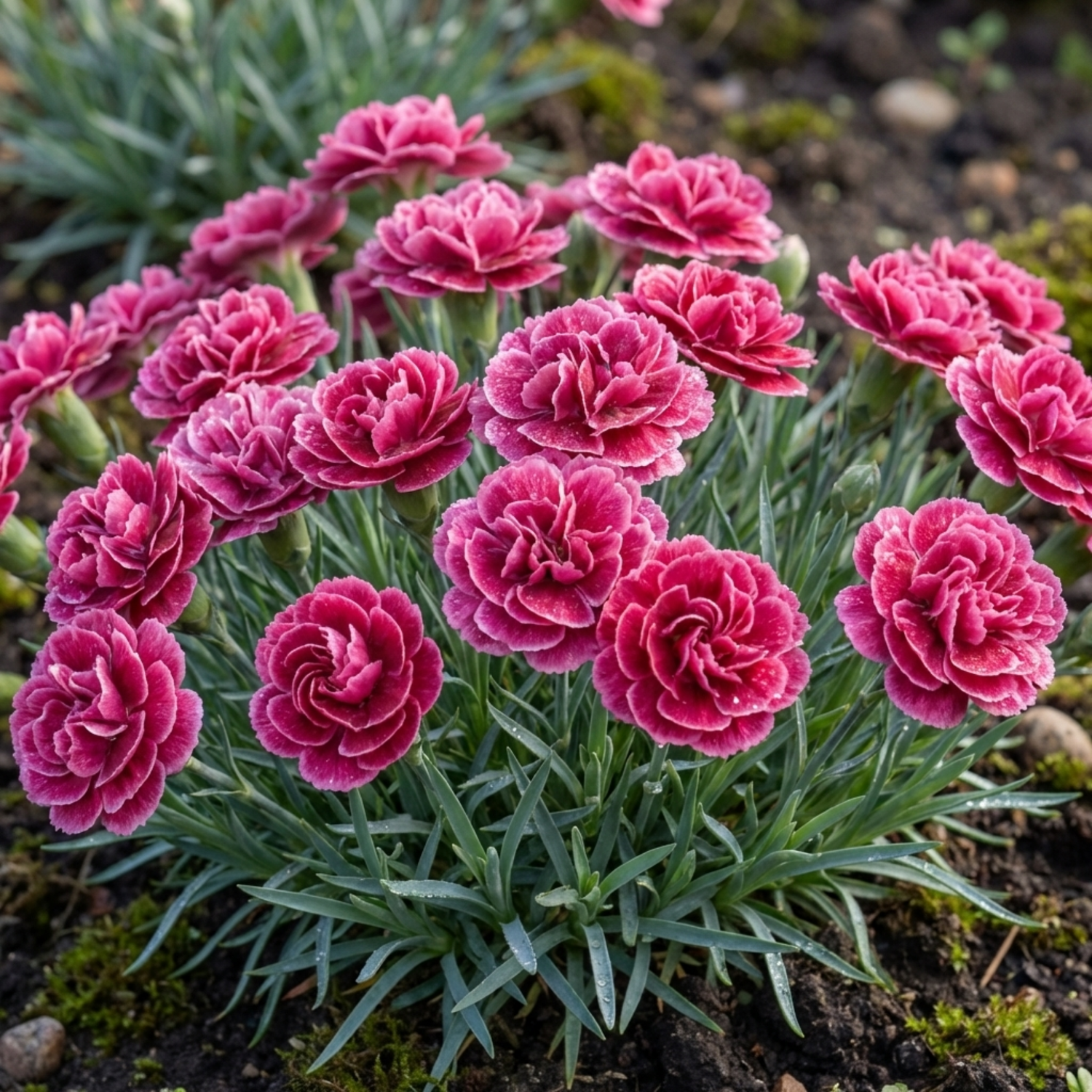 Set of 3 or 6 Carnation Oscar Pink Heart Plants – Fragrant Hardy Perennial Dianthus, Garden Ready, 10.5cm Root-Ball