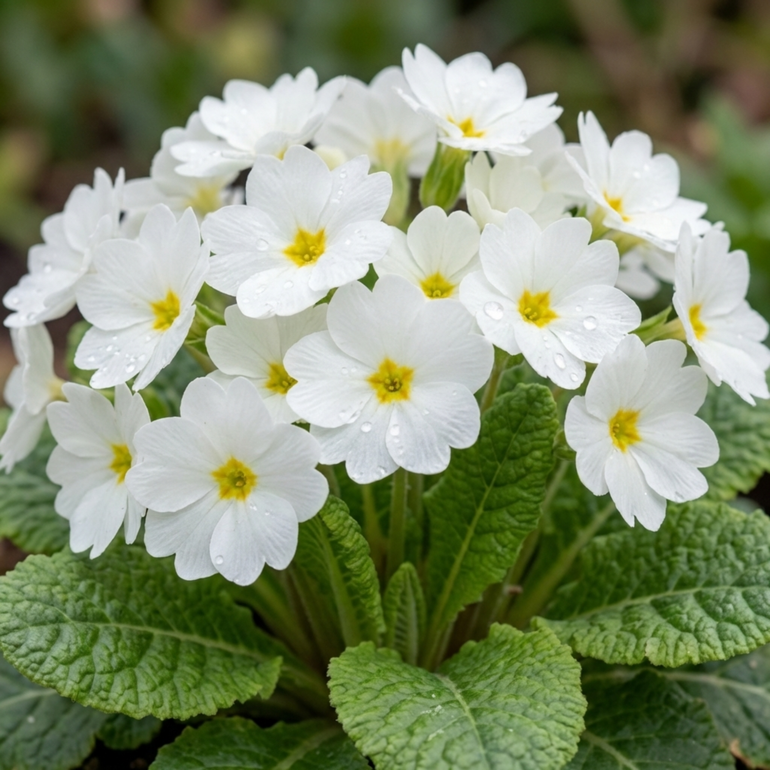 Set of 3 or 6 Primrose Queen White Hardy Perennial Plants, Spring Flowering, Outdoor Garden Ready, 1 Litre Root-Ball