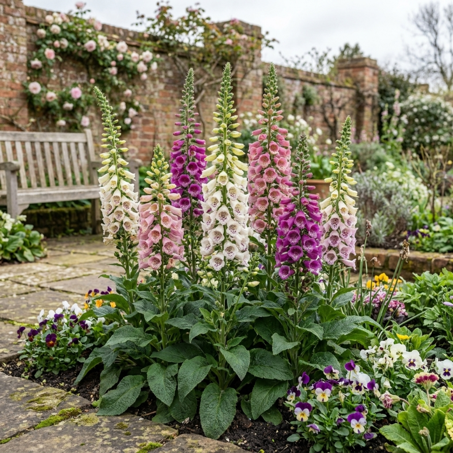 3 Foxglove Excelsior Hybrids Plants, Hardy Cottage Garden Perennial, Bee Friendly, 11cm Root-Ball