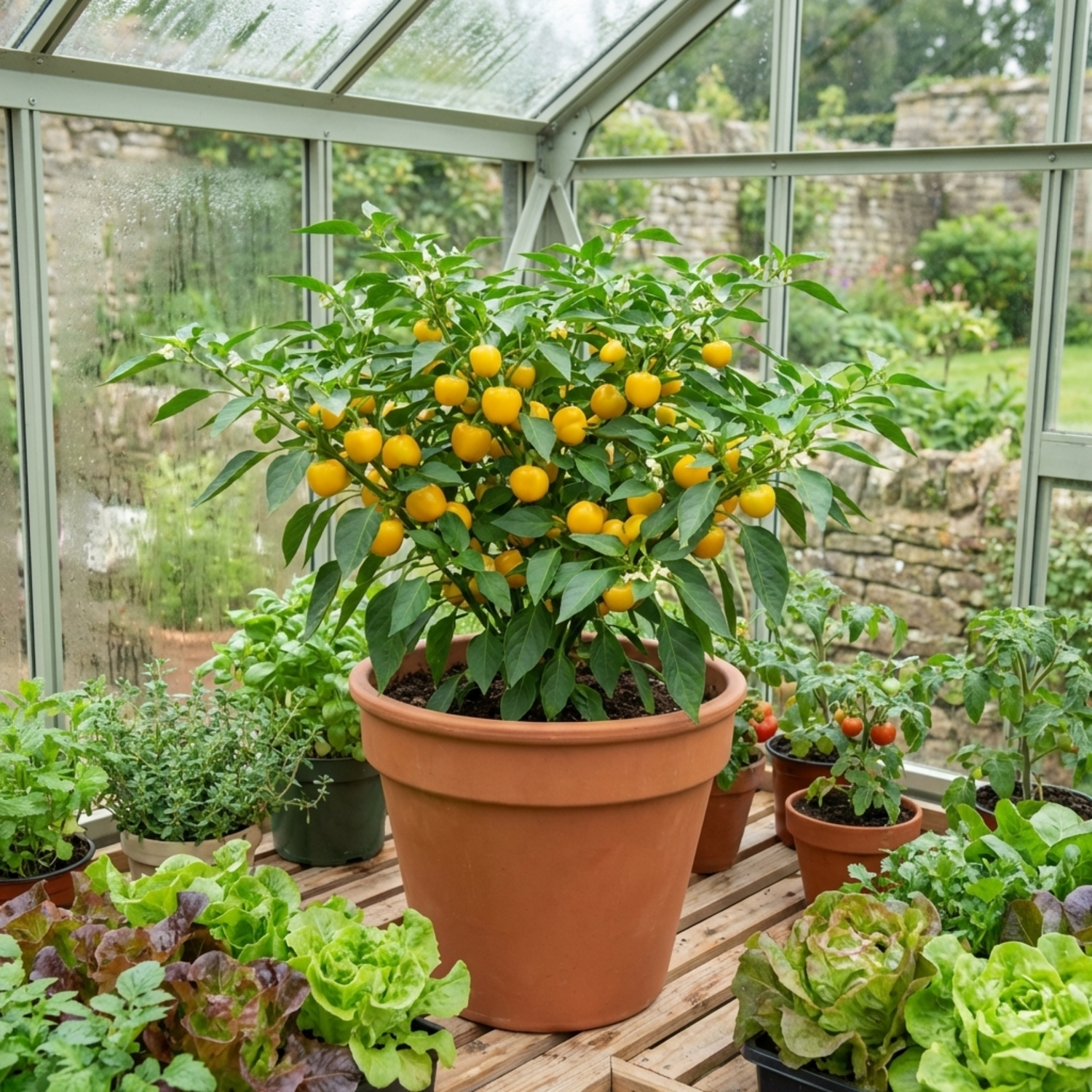 Set of 3 or 6 Large Plants - Sweet Pepper Snack Yellow, Ready to Plant in Your Garden