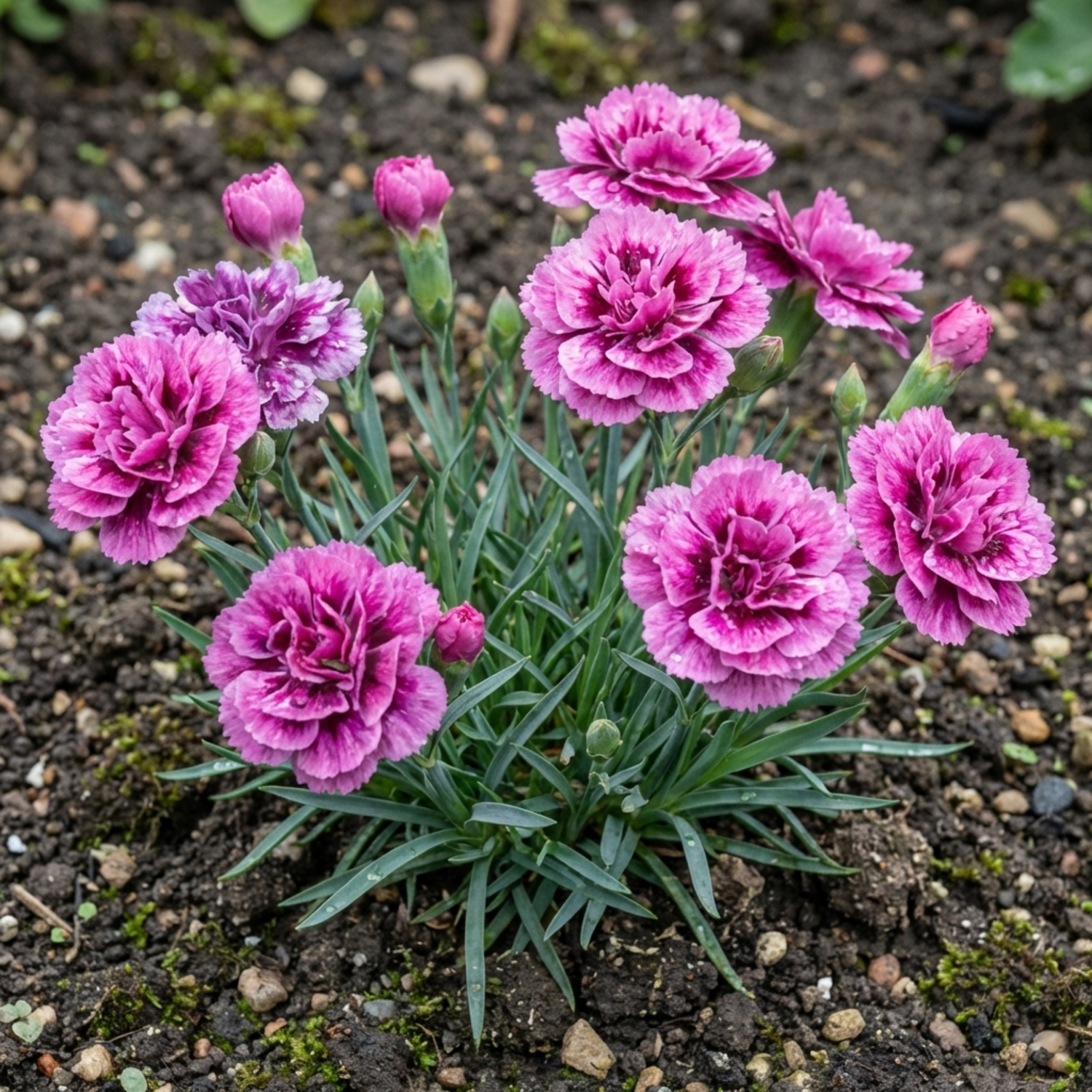 Set of 3 or 6 Large Plants - Pink Purple Carnation, Ready to Plant in Your Garden, 10.5 cm