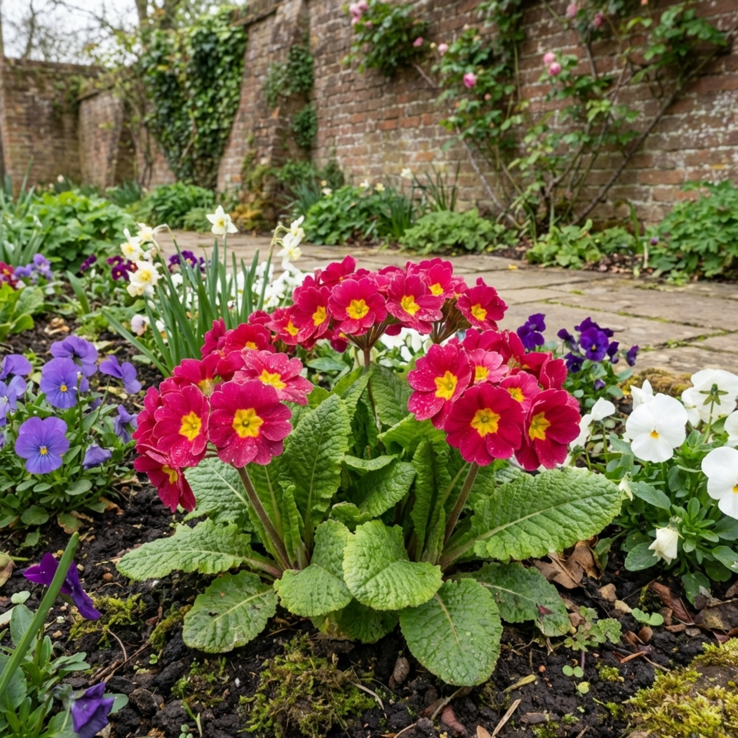 Set of 3 or 6 Large Plants - Primrose Strawberry, Ready to Plant in Your Garden, Peat Free