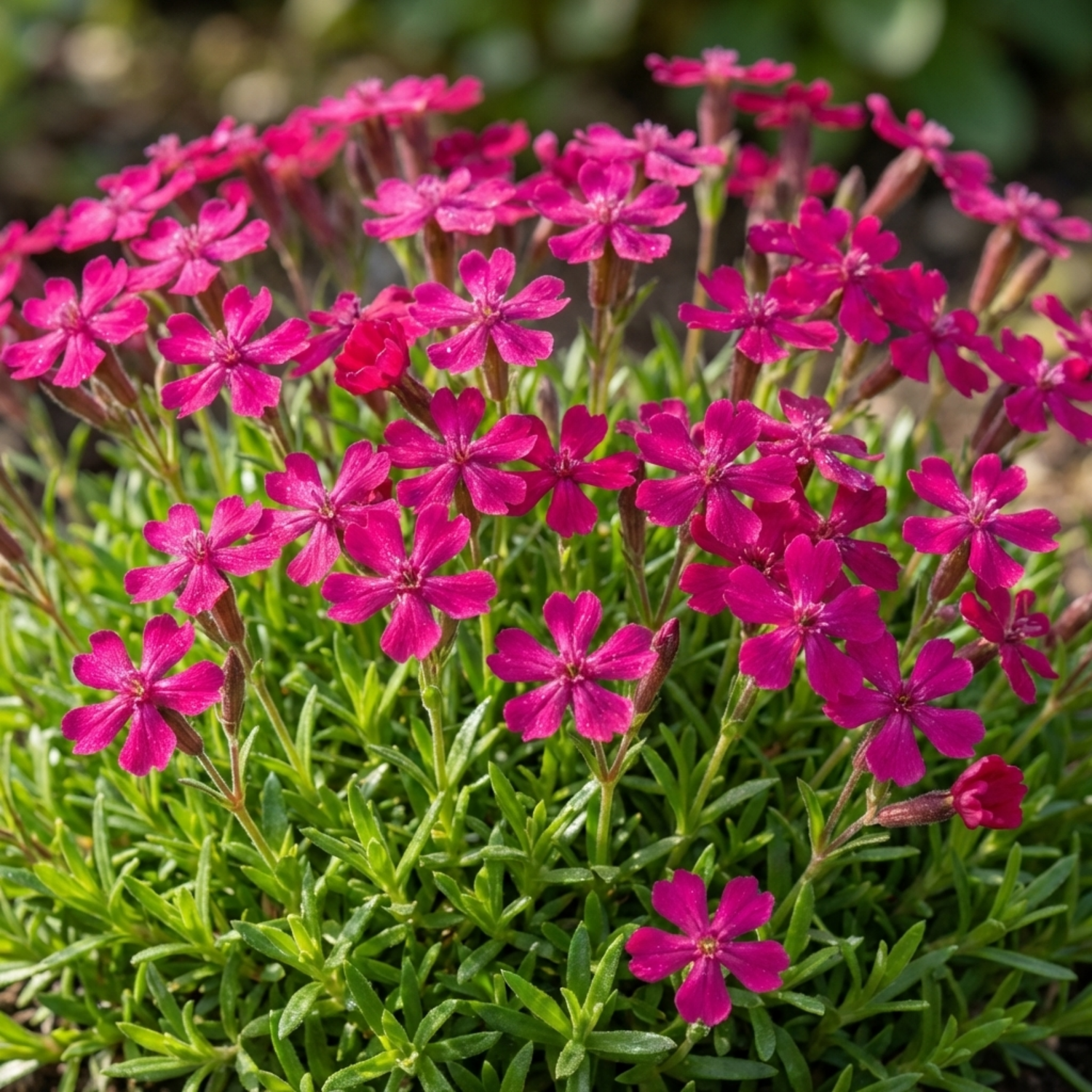 Set of 3 or 6 Silene Schafta Autumn Catchfly Hardy Perennial Plants, Pink Flowering Alpine Ground Cover, Outdoor Garden Ready, 1 Litre Root-Ball