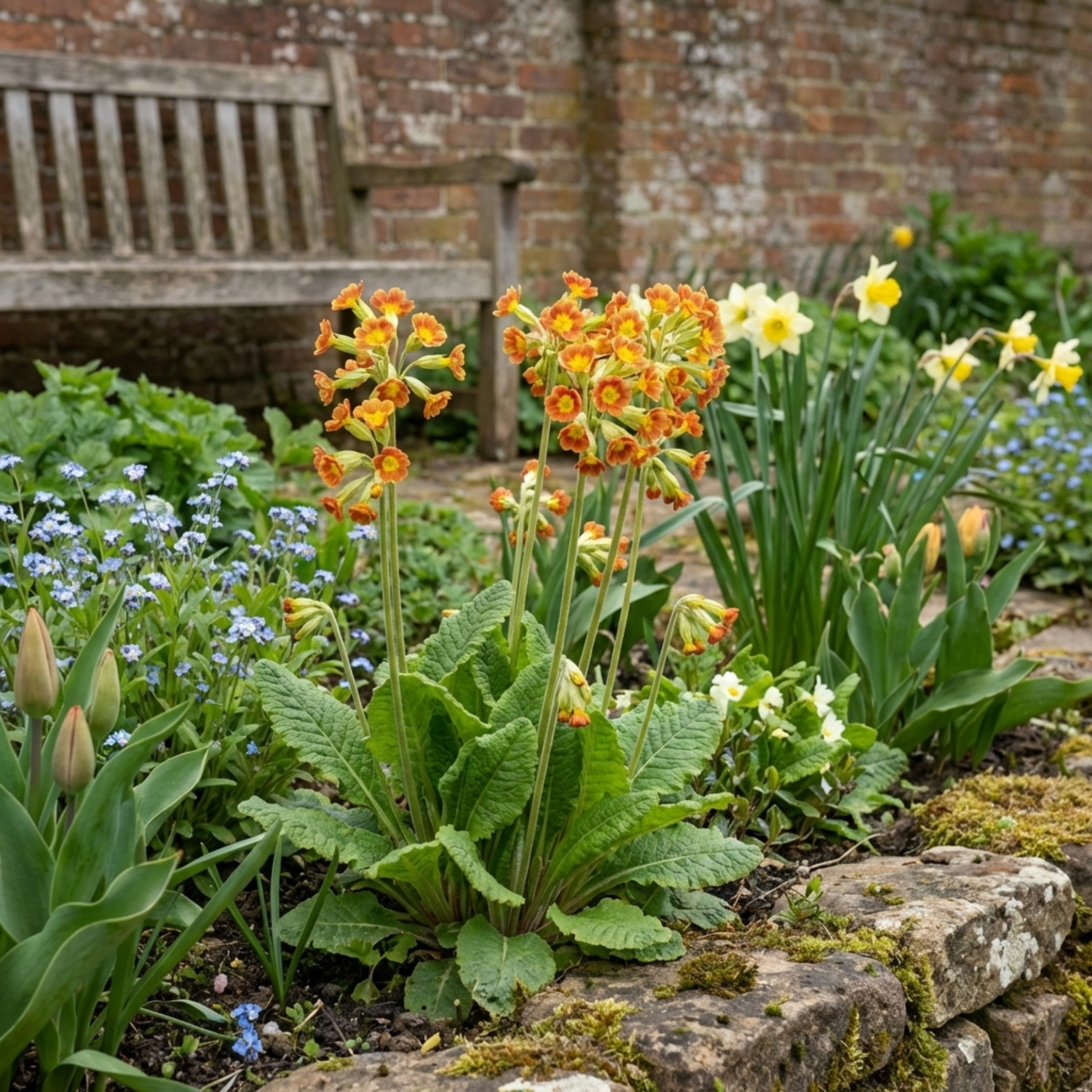 Set of 3 or 6 Primula veris Orange with Yellow Hardy Perennial Plants, Spring Flowering, Outdoor Garden Ready, 11cm Root-Ball