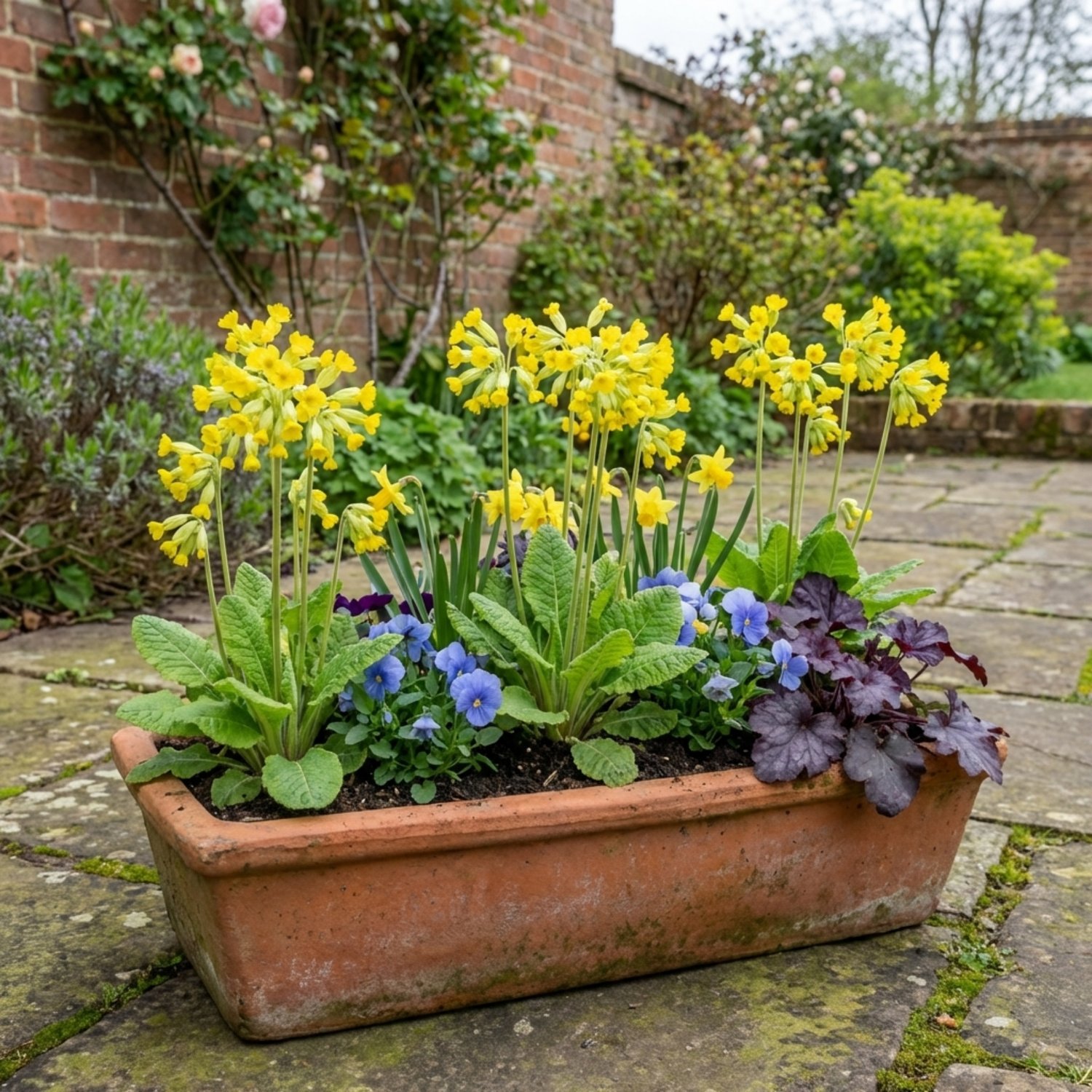Set of 3 or 6 Primula veris Pure Yellow Hardy Perennial Plants, Spring Flowering, Outdoor Garden Ready, 1 Litre Root-Ball