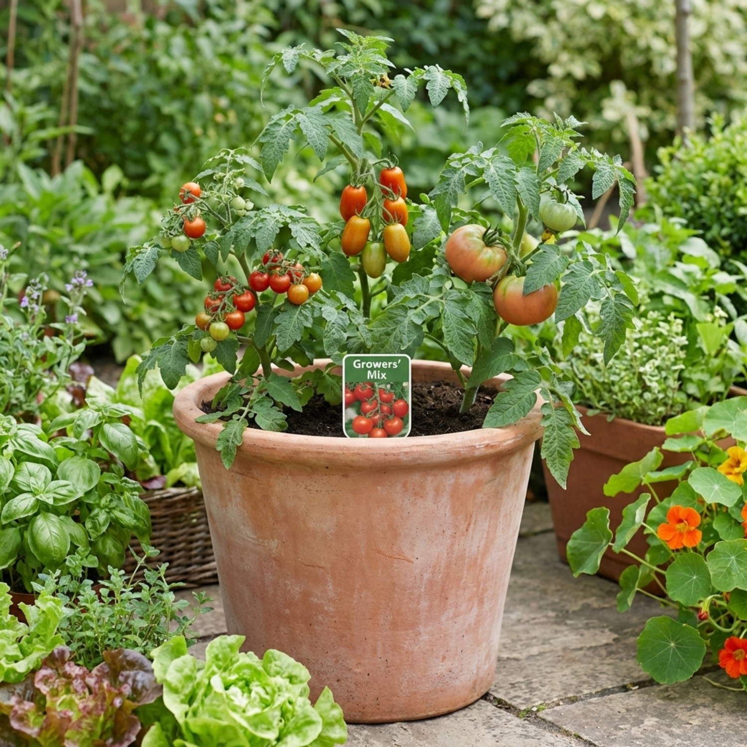 Set of 3 or 6 Large Plants - Tomato Growers Selection Variety, Outdoor Garden Ready, 10.5 cm