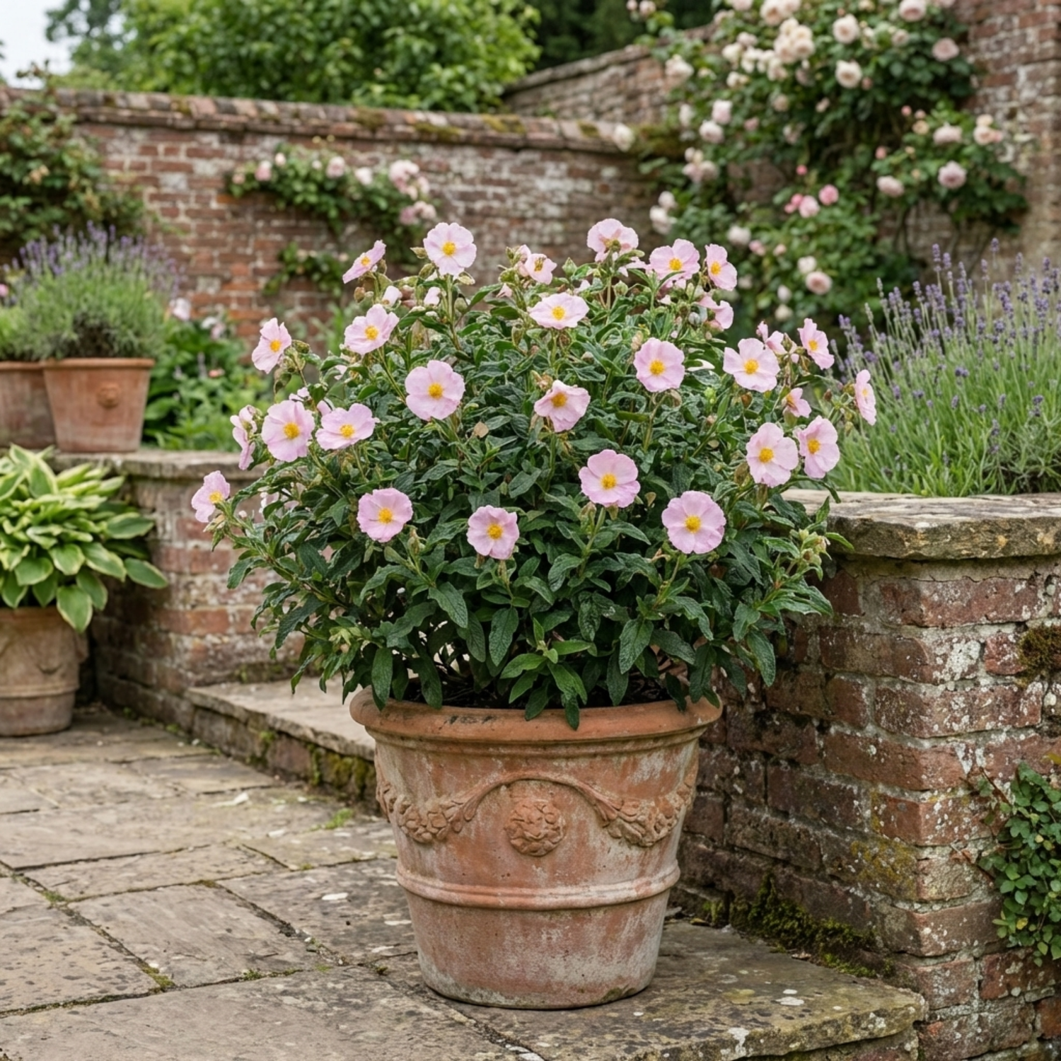 1 Cistus Thrive Rock Rose Plant, Hardy Evergreen Flowering Shrub, 3 Litre Root Ball