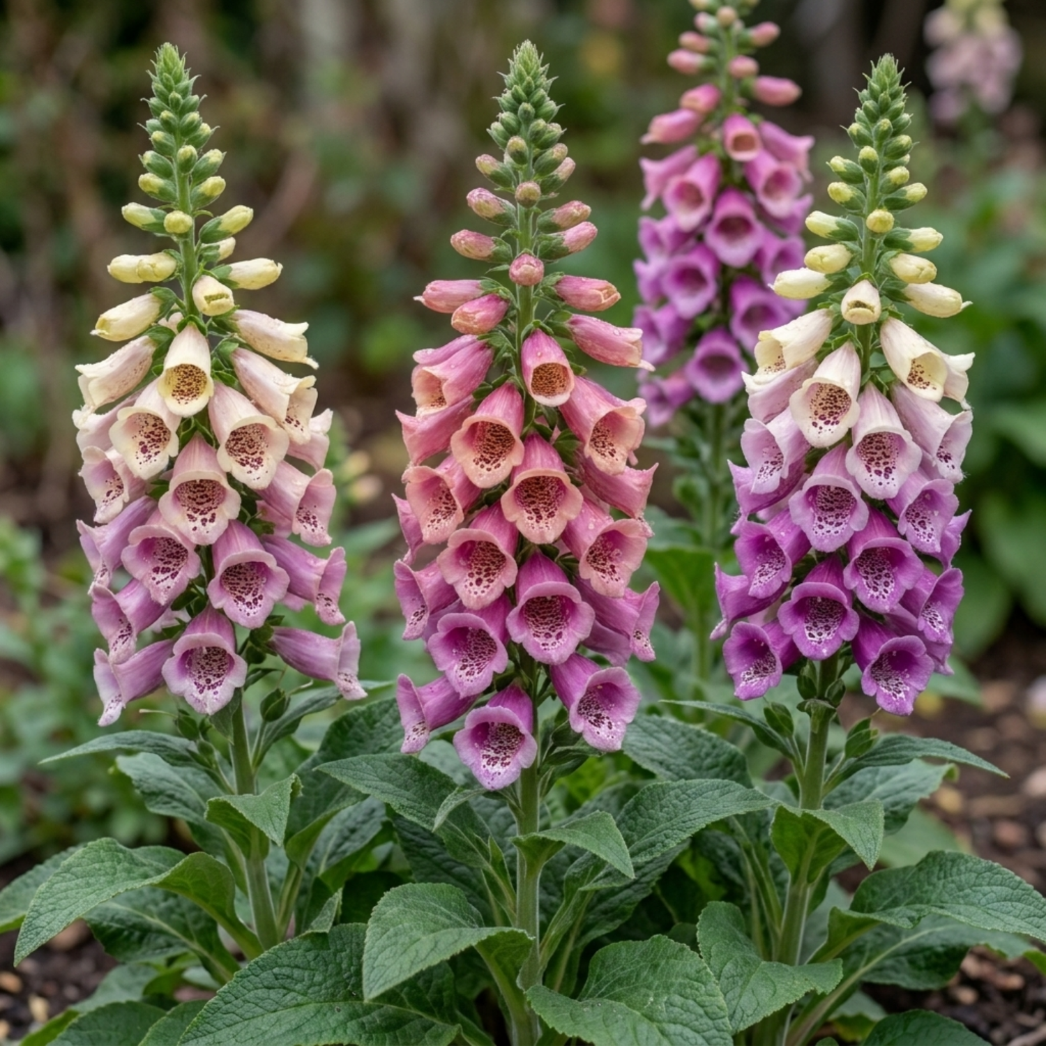 3 Foxglove Excelsior Hybrids Plants, Hardy Cottage Garden Perennial, Bee Friendly, 11cm Root-Ball